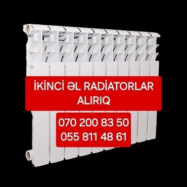 Radiatorlar: 2ci əl radiatorlar alırıq. whatsapp var