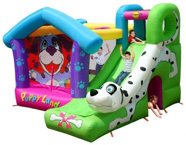 Uşaq geyimi və ayaqqabıları: Uşaq üçün şişmə atraksion – “Puppy Land” temalı oyun kompleksi -