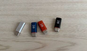 Mobil telefonlar üçün digər aksesuarlar: USB Type C-dən Mini usbi-ya keçirici adapter. Köhnə uesbi v3 başlı uzb — 9