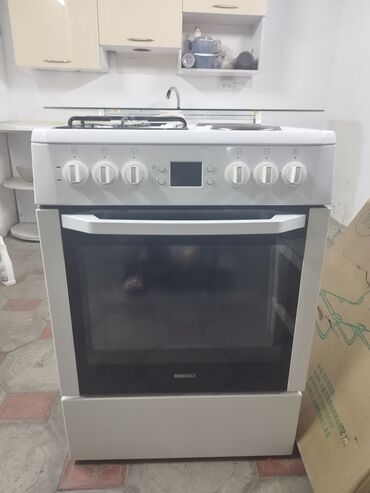 Кухонные плиты и варочные поверхности: Beko, Комбинированная, Механическое, Напольная, Б/у, Полная оплата