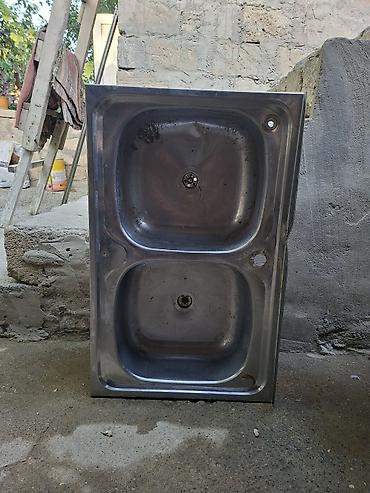 dreler: Mətbəx üçün ikiqablı paslanmayan polad lavabo - Material: paslanmayan — 1