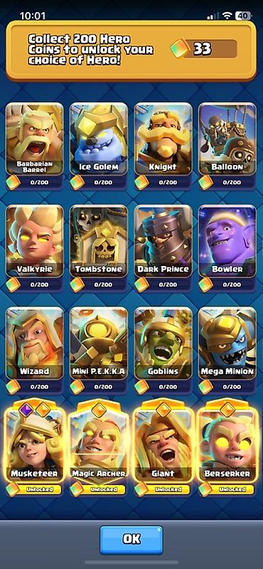 samovar 1870: Clash Royale hesabı - Kral Səviyyəsi: 16 (Max Level) - Kral nişanı — 2