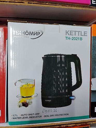 2techno kg: Электрический чайник Техномир Kettle TH-2021B - Объем: 1,7 л - — 1