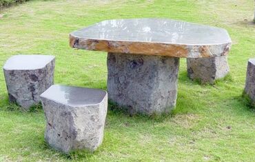 Skameykalar, lavoçkalar: Təbii daşdan hazırlanmış bağ mebeli və dekor Məhsul təsviri: - Təbii — 3