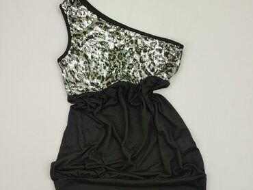 sukienka butelkowa zieleń rozkloszowana: Dress, 14 years, 158-164 cm, condition - Good