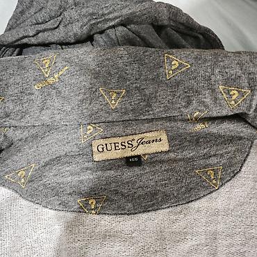 nike tech flecce: Женская худи Guess premium - Цвет: темно‑серый меланж с золотистым — 6