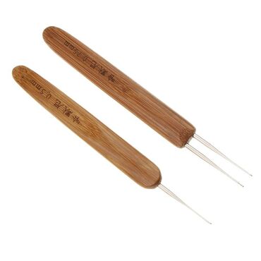 зуботехнические инструменты: Бамбуковые крючки для плетения волос 0 75 мм плетение волос крючком