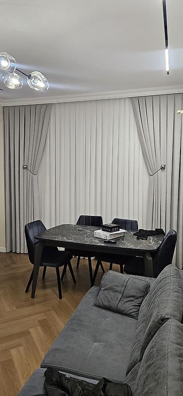 2 ci perde: Boz rəngli ikili pərdə dəsti - Material: Qalın, yumşaq teksturalı — 9