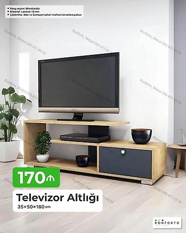 matras alti: Televizor altlığı Ölçülər: 35 × 50 × 160 sm Material: 18 mm laminat — 1