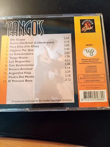 cd player prodaja: CD: Tango’s – Millennium Gold (MG2008) Izdavač/distribucija — 2