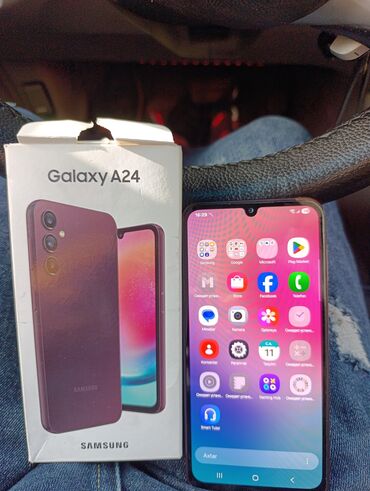 Samsung Galaxy A24 4G, 128 ГБ, цвет - Оранжевый, Отпечаток пальца