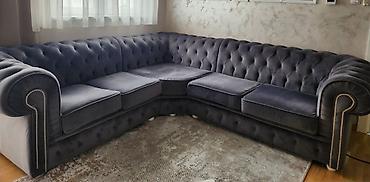 barski sto: Na prodaju luksuzna ugaona garnitura Chesterfield dizajna, rađena po — 6