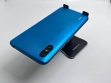 black sharp: Redmi, Redmi 9A, Б/у, 64 ГБ, цвет - Синий, 2 SIM — 4