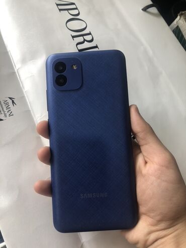 irşad telecom samsung a21s: Samsung Galaxy A03, цвет - Синий, Две SIM карты