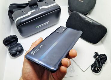 Tecno: Tecno Pova Neo 2, Б/у, 128 ГБ, цвет - Черный, 1 SIM, 2 SIM, eSIM — 2