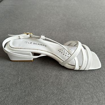 зимный обувь: Босоножки белые Le Scarpe 36 размер. Стильные летние белые босоножки — 4