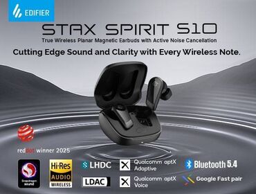 Qulaqcıqlar: ☄️ Edifier STAX SPIRIT S10 True Wireless Planar Magnetic Earbuds with — 9