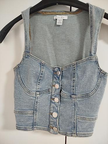 Topovi: S (EU 36), Teksas, Jednobojni, bоја - Svetloplava — 1