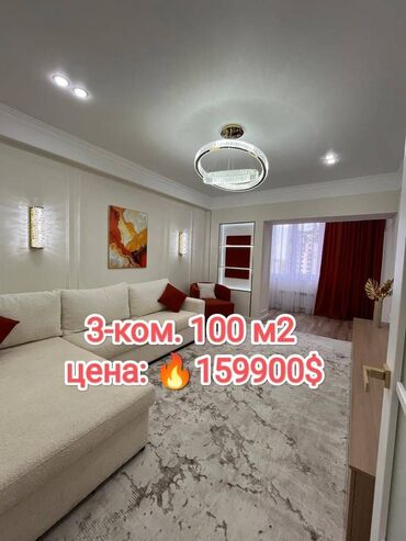 Продажа участков: 3 комнаты, 101 м², Элитка, 13 этаж, Дизайнерский ремонт