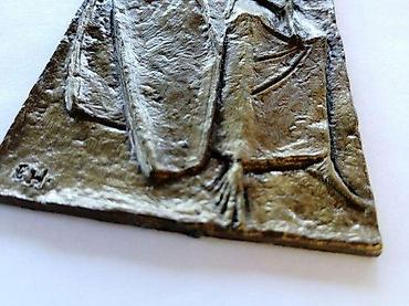 Stilske umetničke slike: Prof. ERVIN HUBER Bronza Bogorodice s detetom. Prof. Erwin Huber — 8