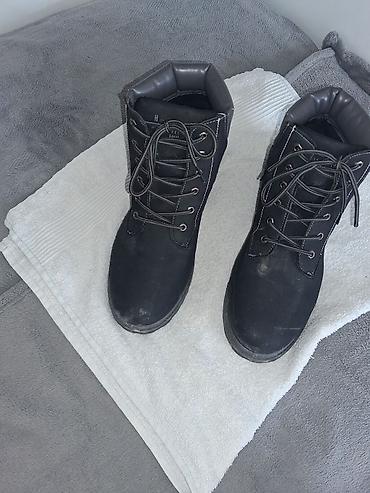 rezin qısa çəkmələr: Qara kişi botları - Stil: Klassik bağcıqlı iş/trekking tərzi - Rəng — 2