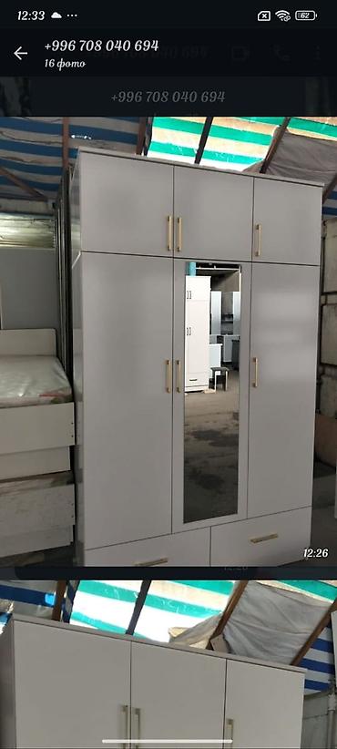 silver kitchen: Шифоньер, шкаф для одежды, Новый, Прямой, ЛДСП — 5