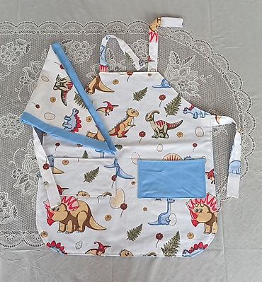 Üst geyimləri: Uşaq üçün mətbəx dəsti – önlük və üçbucaq yaylıq (bandana) - — 1