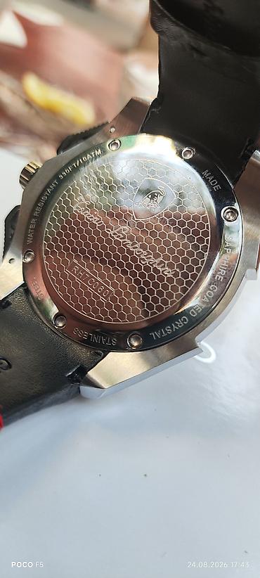 crystal: Tonino Lamborghini kişi qol saatı - Model: RH7C060 (arka qapaqda qeyd — 2