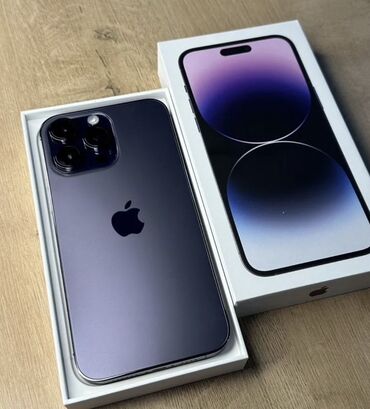 купить телефон поко х3 про 8256: IPhone 14 Pro Max, Колдонулган, 128 ГБ, Deep Purple, Куту, 83 %