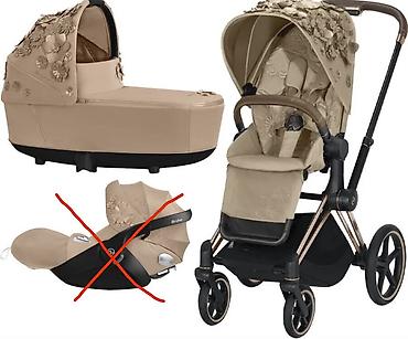 priam: Продам коляску Cybex Priam Simply Flowers 2 в 1 (бежевый цвет) Продаю — 1