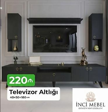 alcipan tv stendler: Yeni, Düz TV altlığı, Polkalı, Laminat, Azərbaycan — 1
