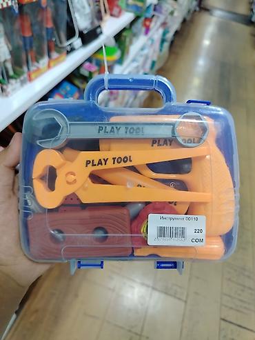 детский тошок: Детский набор инструментов PLAY TOOL в пластиковом кейсе. Состав — 1