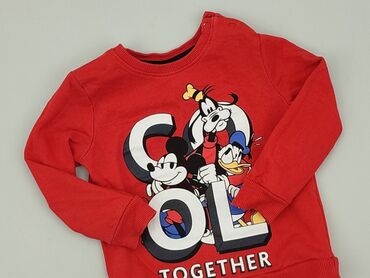 czerwona kamizelka puchowa: Sweatshirt, Disney, 12-18 months, condition - Perfect