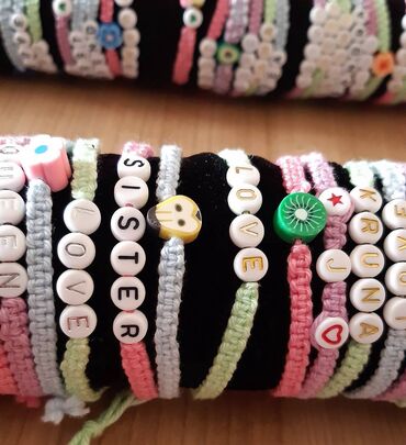 Narukvice: Narukvice Hand Made 150 vockice, 200 ime, 250 perlice Isporuka Slanje — 17