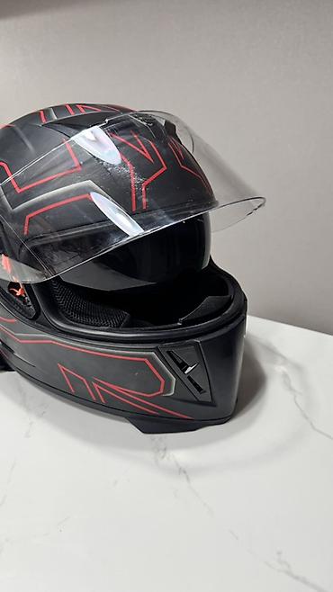 Motonəqliyyat: Tam üzlü motosiklet dəbilqəsi – SR-F model - Ölçü: M (57–58 sm) – — 3