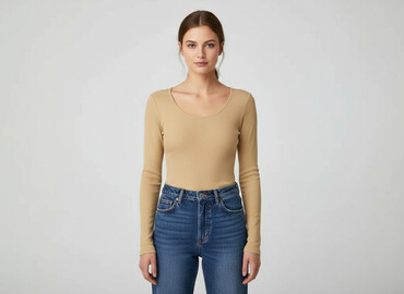 bluzki prążkowane krótki rękaw: Women's blouse, size S