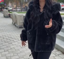 женские трикотажные спортивные костюмы: Kürk, 2XL, rəng - Qara