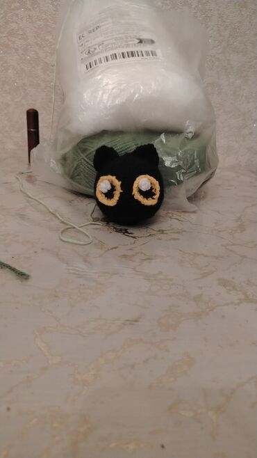 canavar ve qiz sekilleri: Amigurumi üçün material dəsti - Tərkib: 1 ədəd yumşaq dolğu (sintetik