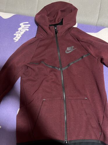 pamucne trenerke zenske: Nike, S (EU 36), Single-colored, color - Burgundy