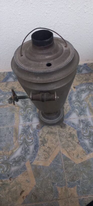 азербайджанский язык 7 класс: Antik samovar – kömürlə işləyən klassik model - Material: metal