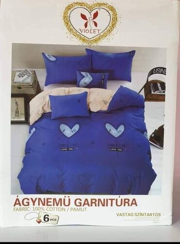 Posteljina: Pamucna posteljina 100% pamuk Set sadrzi: 6 delova: Jorganska navlaka — 8