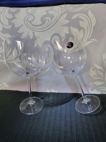Čaše: Case vintaz,nove Bohemija kristal za dvoje,velike.Za vino. Case za — 8