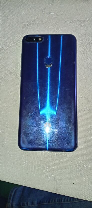 huawei honor 7 lite: Huawei Y7 Pro, 16 GB, rəng - Göy, Sensor, Barmaq izi, Simsiz şarj