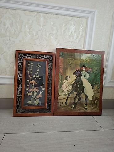 Подборка настенных работ в рамах (разные техники и размеры). Состав at lalafo.kg Подборка настенных работ в рамах (разные техники и размеры). Состав