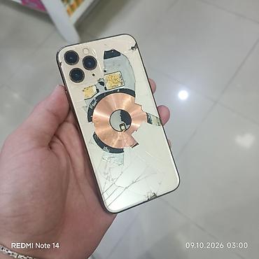 11pro makx islenms: IPhone 11 Pro, 64 GB, Qızılı, Face ID — 8