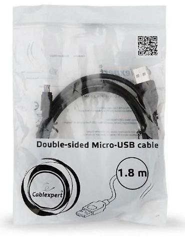 Kablovi za telefone: Dvosmerni Micro-USB kabl Cablexpert – 1,8 m - Konektor: Micro-USB sa — 3