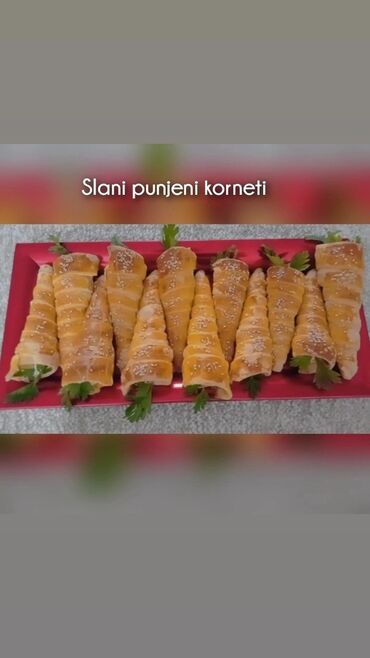 Peciva, pekarski proizvodi: Slani rolat je ukusno pecivo, idealno za razne prilike. Dugačkog je — 6