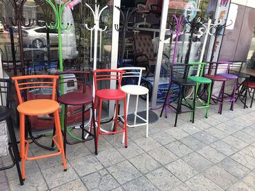 Restoran mebeli: Bar oturacaqlari zavod istehsalidir qalin demirlidir oturacaq hisse — 5