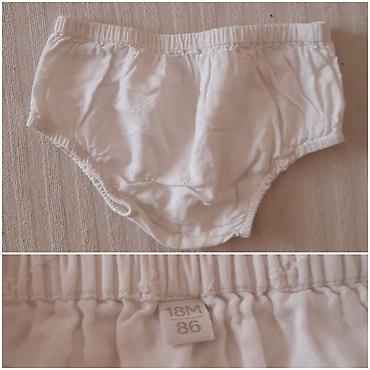 levis akcija: Bebi gaćice/kratke pantalone preko pelene u beloj boji. - Veličina — 1