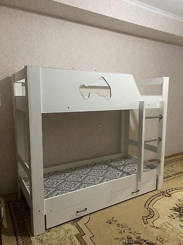 годы 4: Двухъярусная детская кровать, Новый, ЛДСП, цвет - Белый — 3